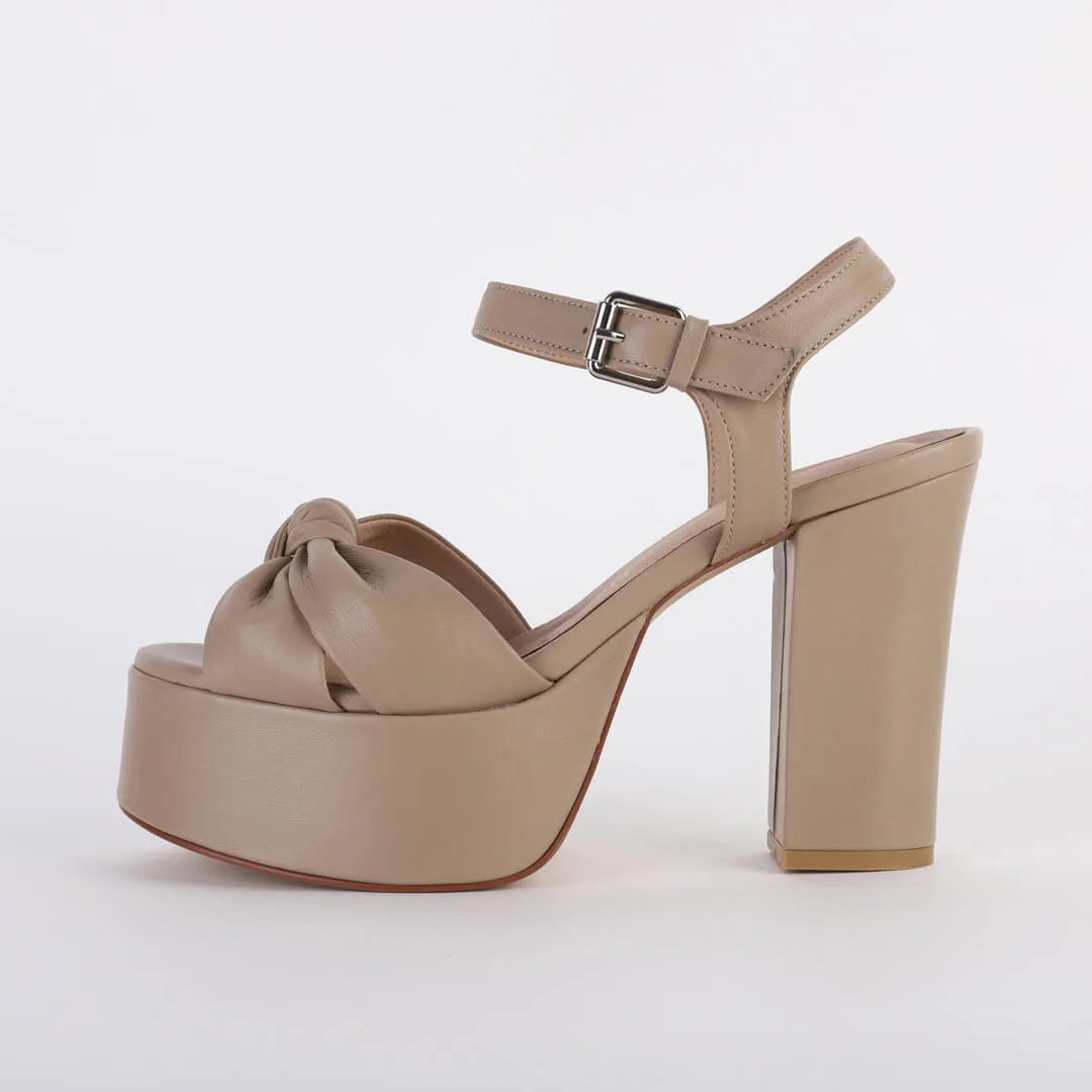 TYRA BELT - leather platform