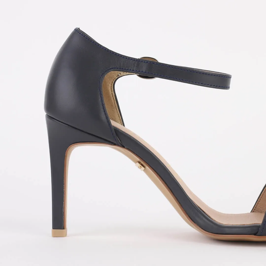 *UK size 1 - KORAY - dark grey , 7cm heels