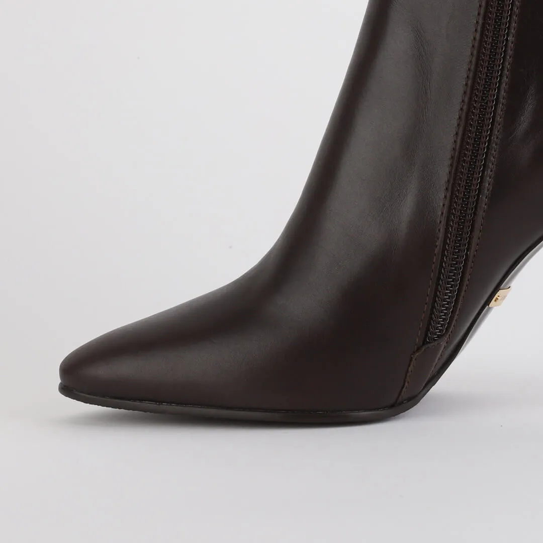 *UK size 2 - BOIMA CHOCOLATE - brown leather, 5cm heel