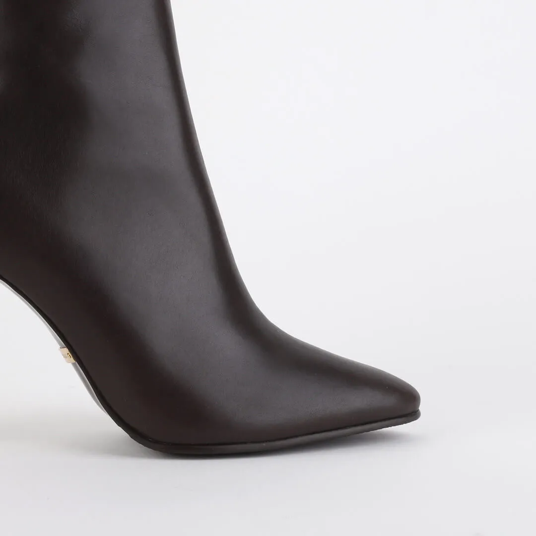 *UK size 2 - BOIMA CHOCOLATE - brown leather, 5cm heel