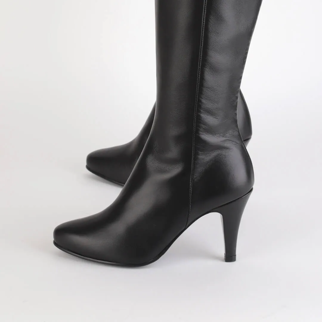 *UK size 2 - MAGDA - black, 10cm heel
