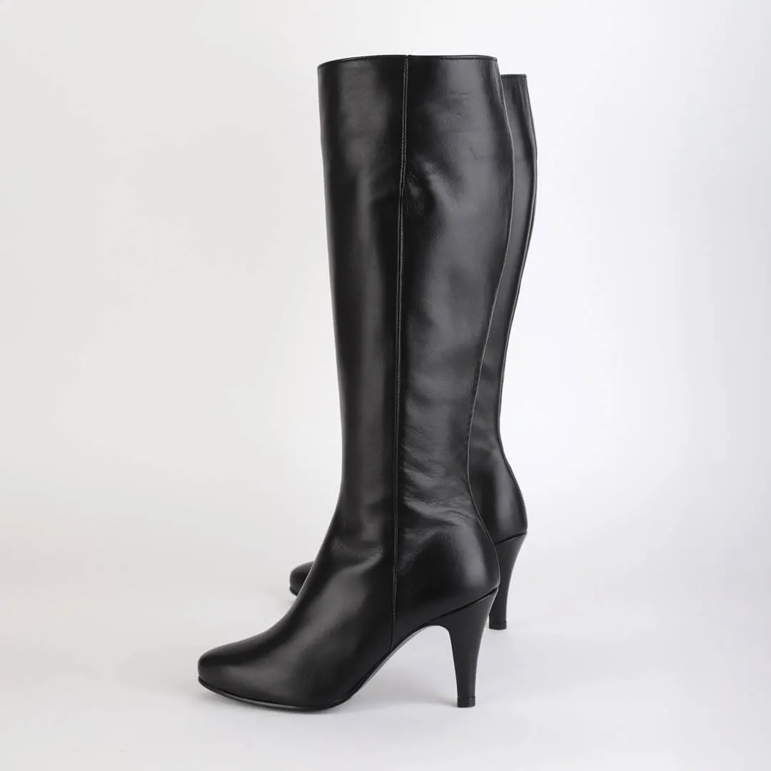 *UK size 2 - MAGDA - black, 10cm heel