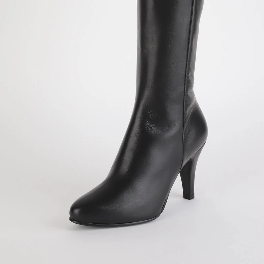 *UK size 2 - MAGDA - black, 10cm heel