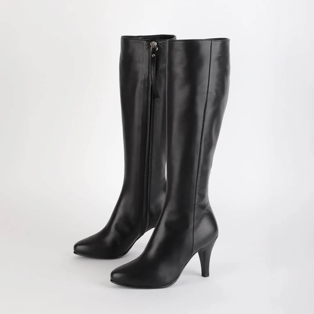 *UK size 2 - MAGDA - black, 10cm heel