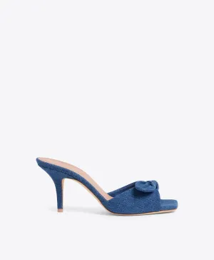 Vargas 70 Blue Denim Heeled Sandals