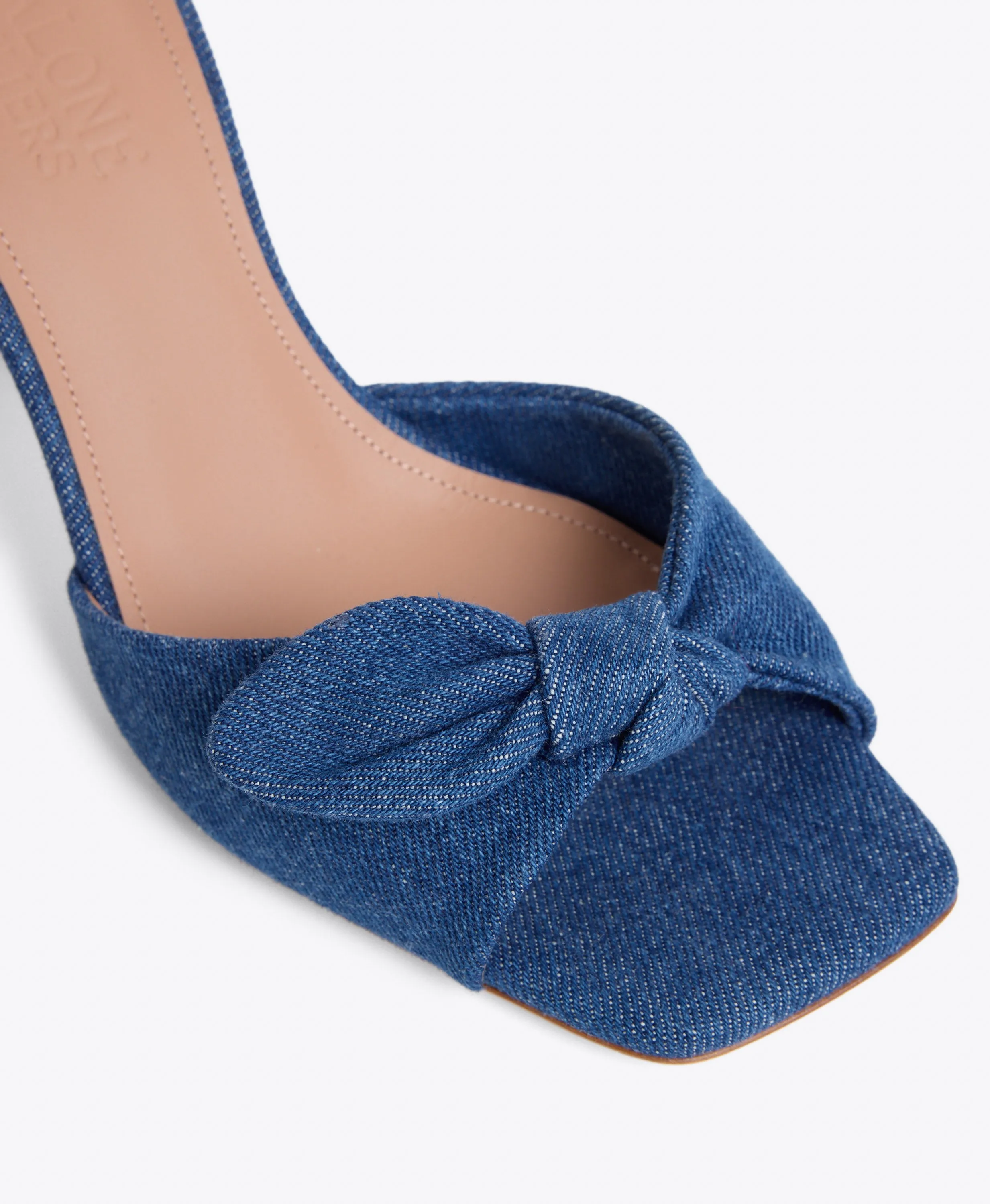 Vargas 70 Blue Denim Heeled Sandals