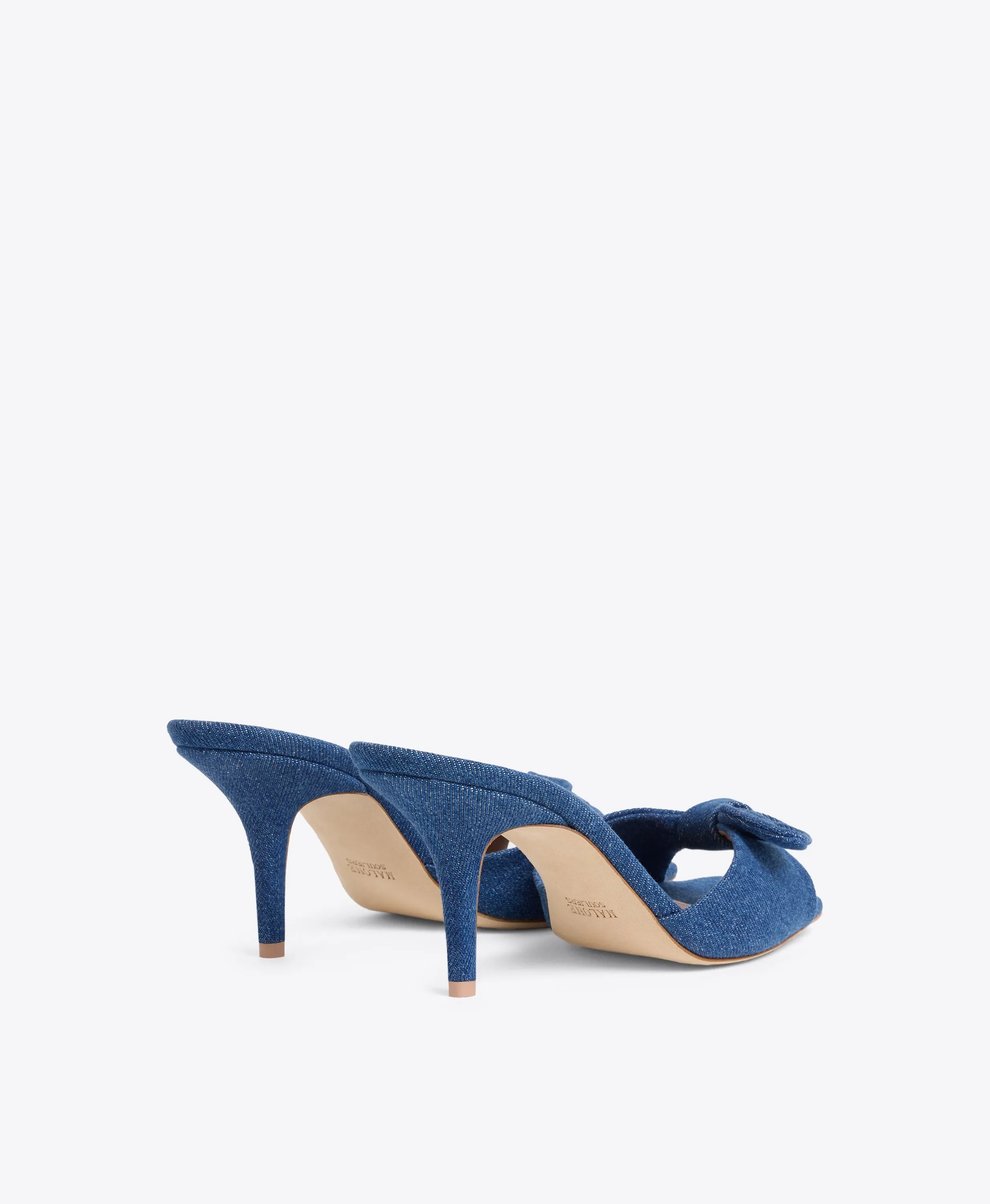 Vargas 70 Blue Denim Heeled Sandals
