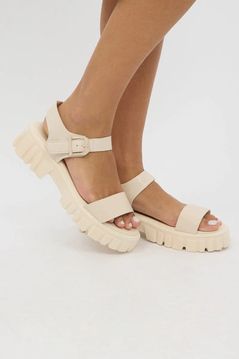White Chunky Sandals