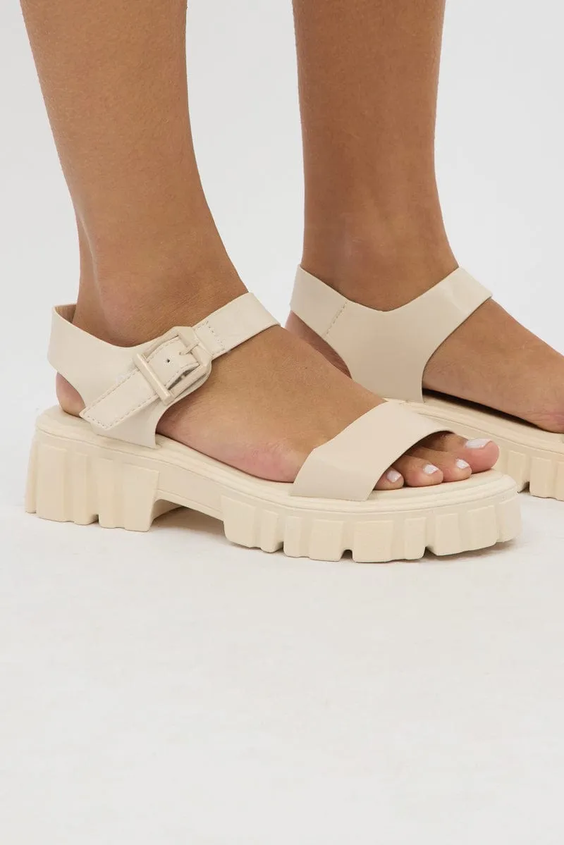 White Chunky Sandals