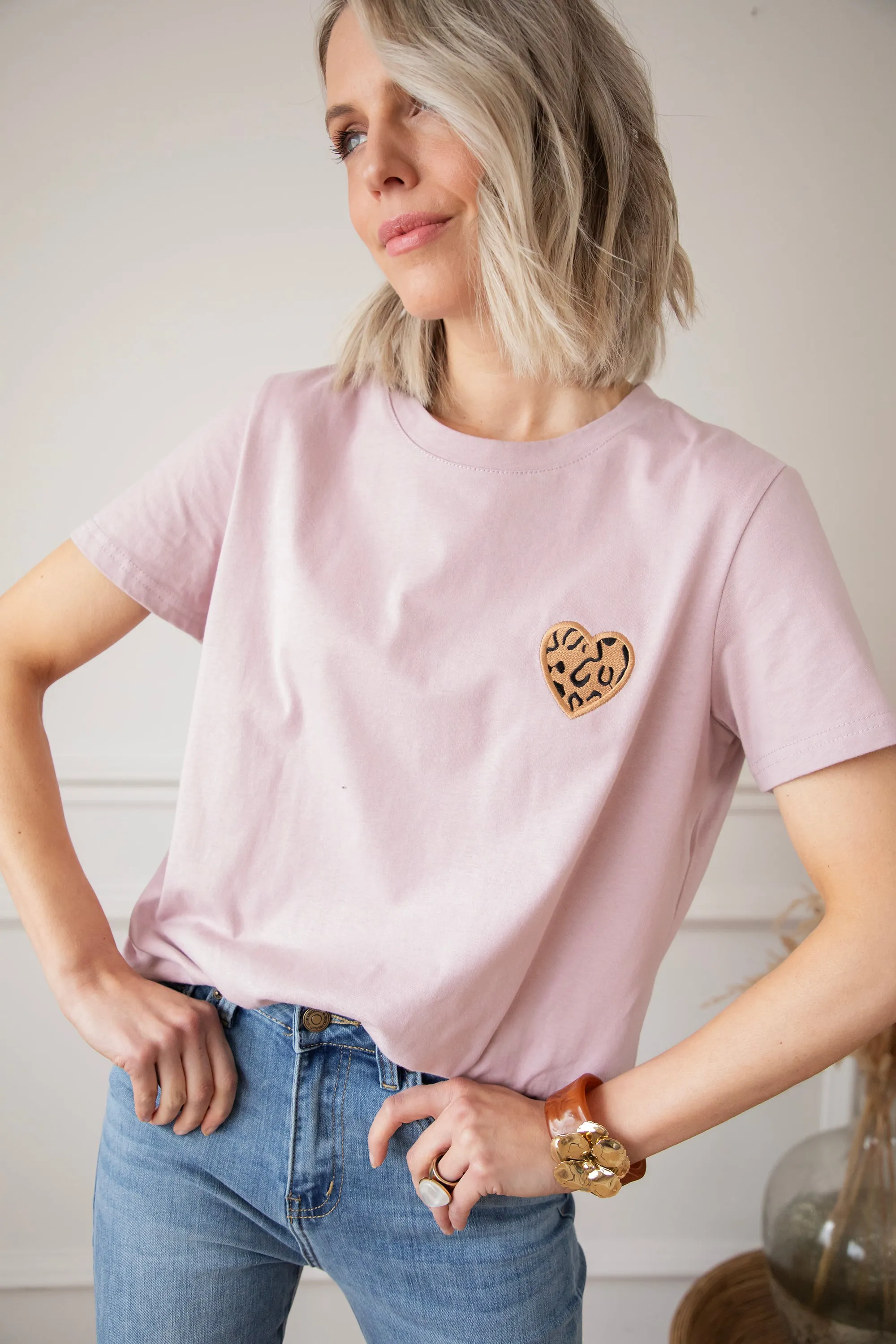 Wild Beating Heart Mauve - T-Shirt
