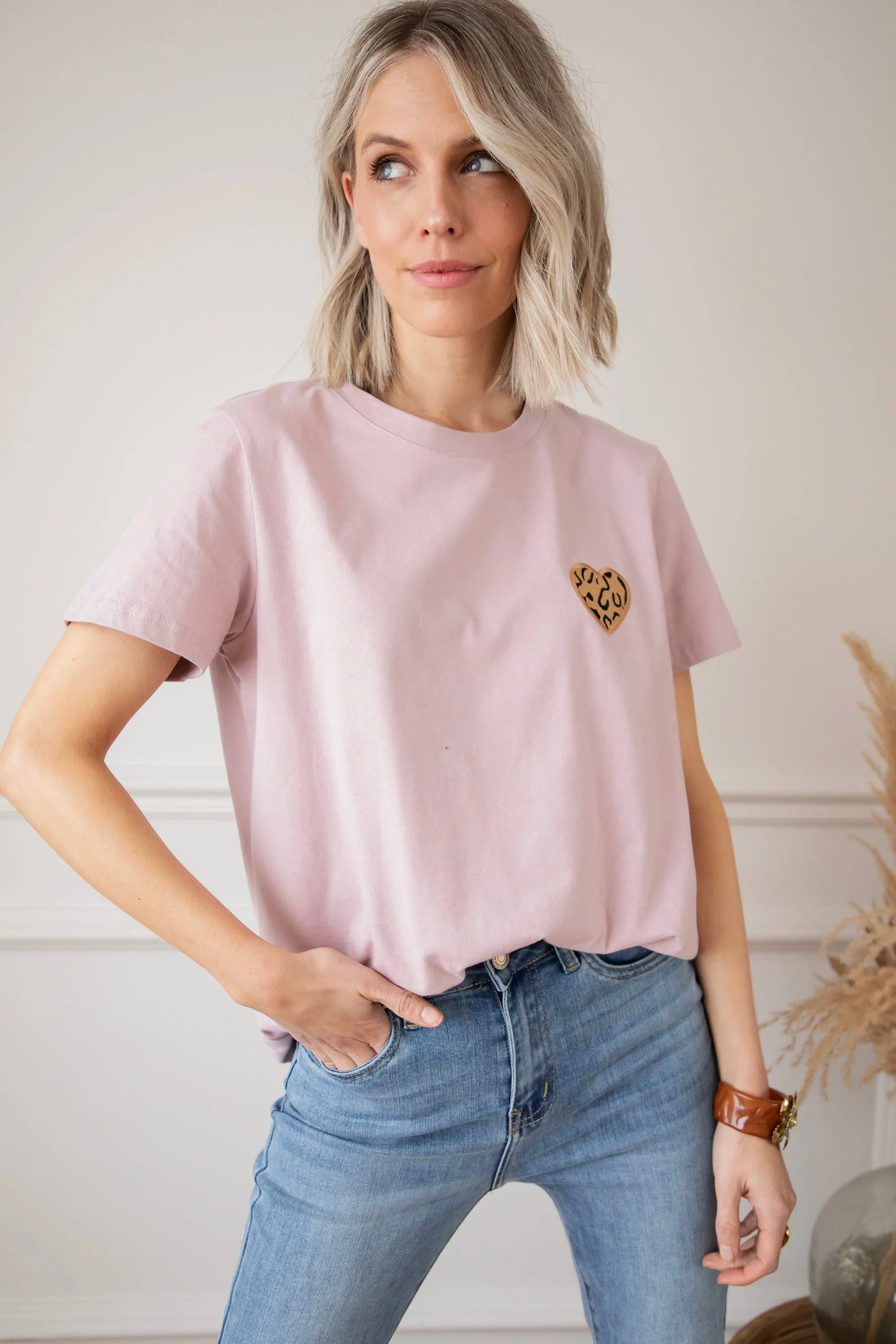 Wild Beating Heart Mauve - T-Shirt