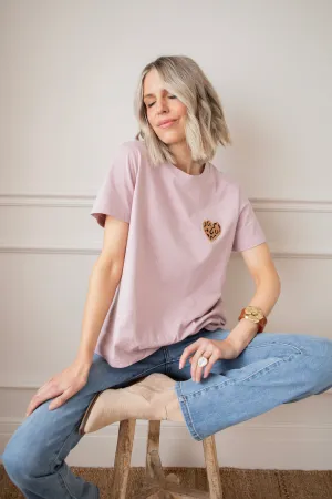 Wild Beating Heart Mauve - T-Shirt