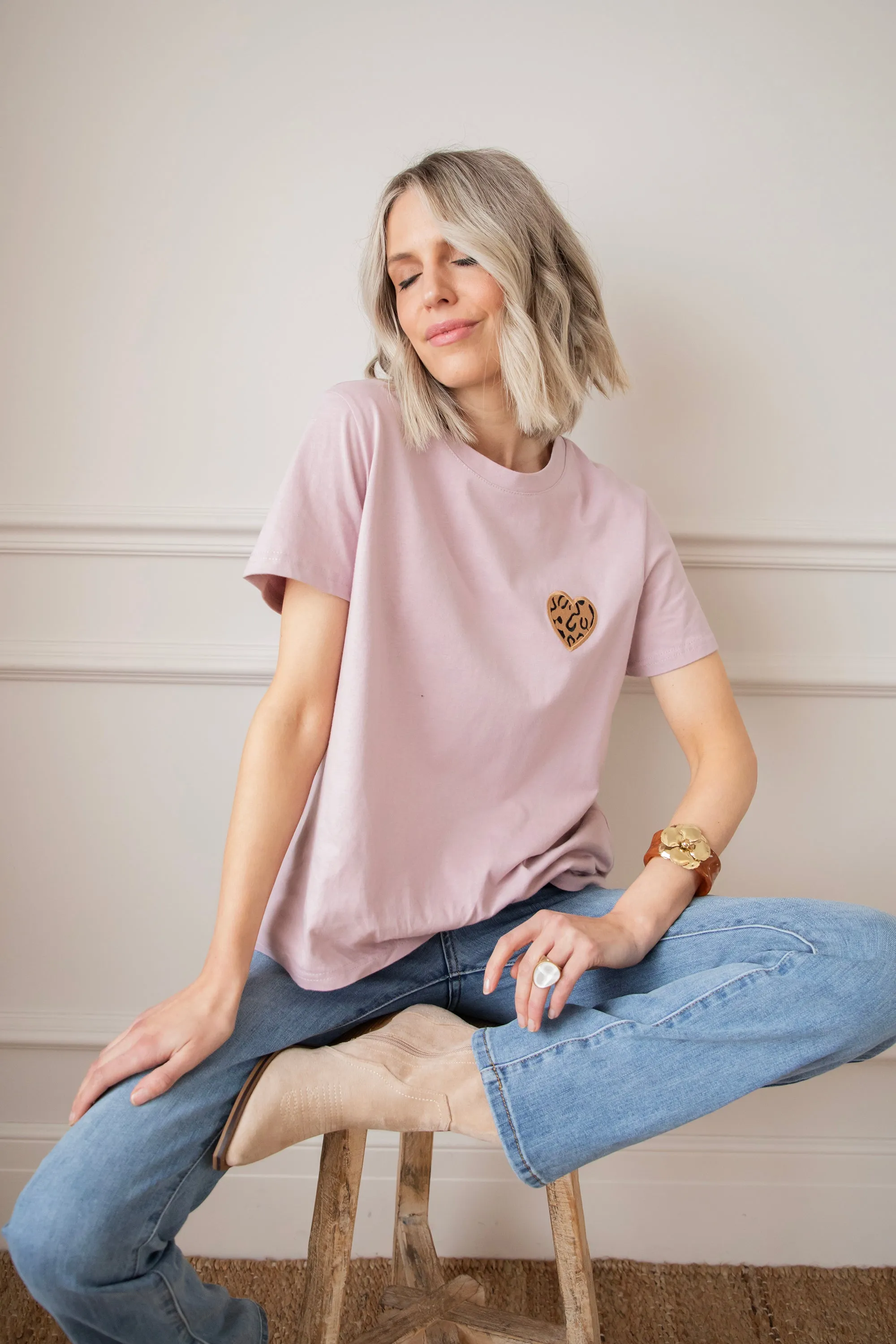 Wild Beating Heart Mauve - T-Shirt