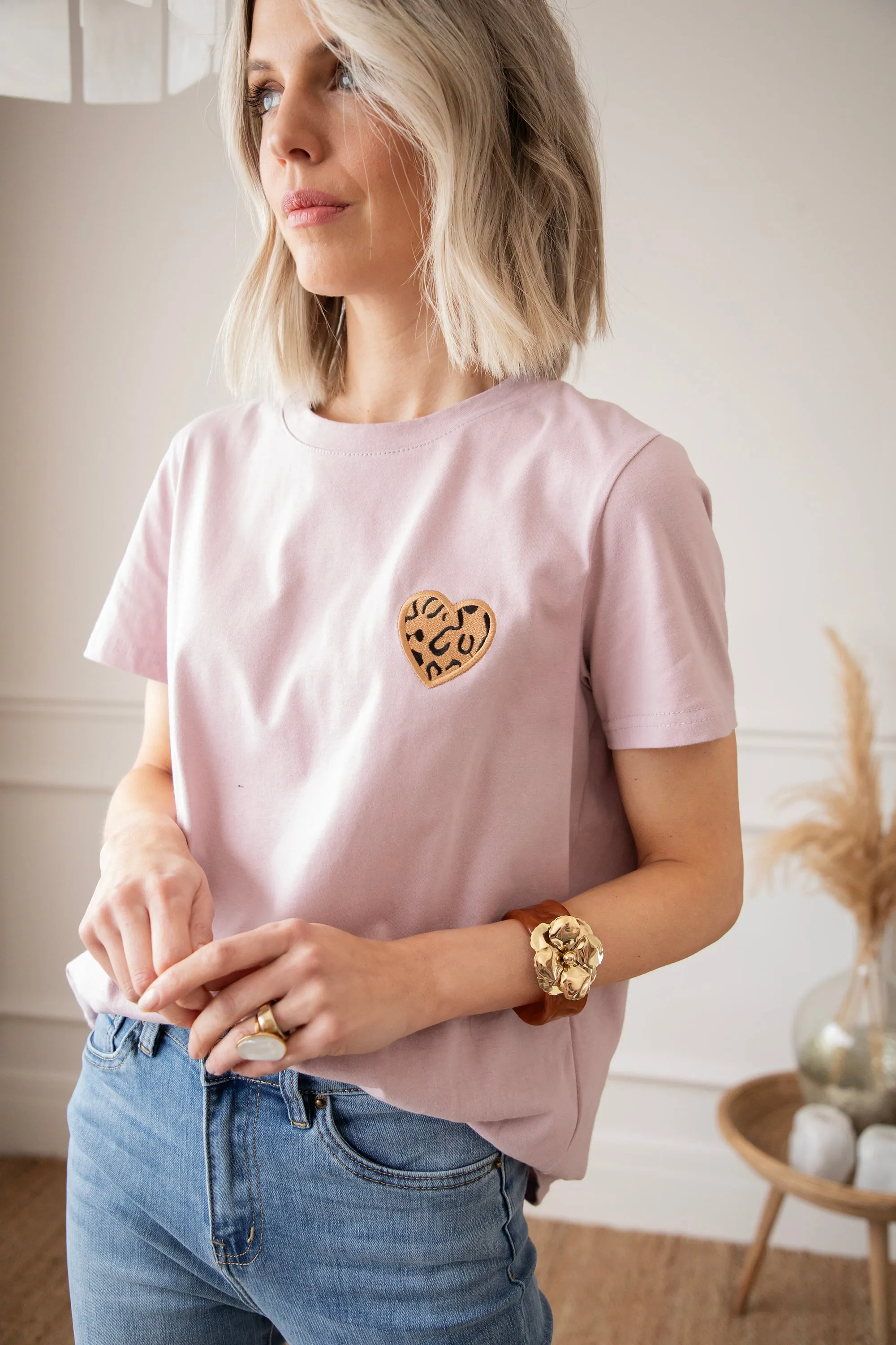 Wild Beating Heart Mauve - T-Shirt
