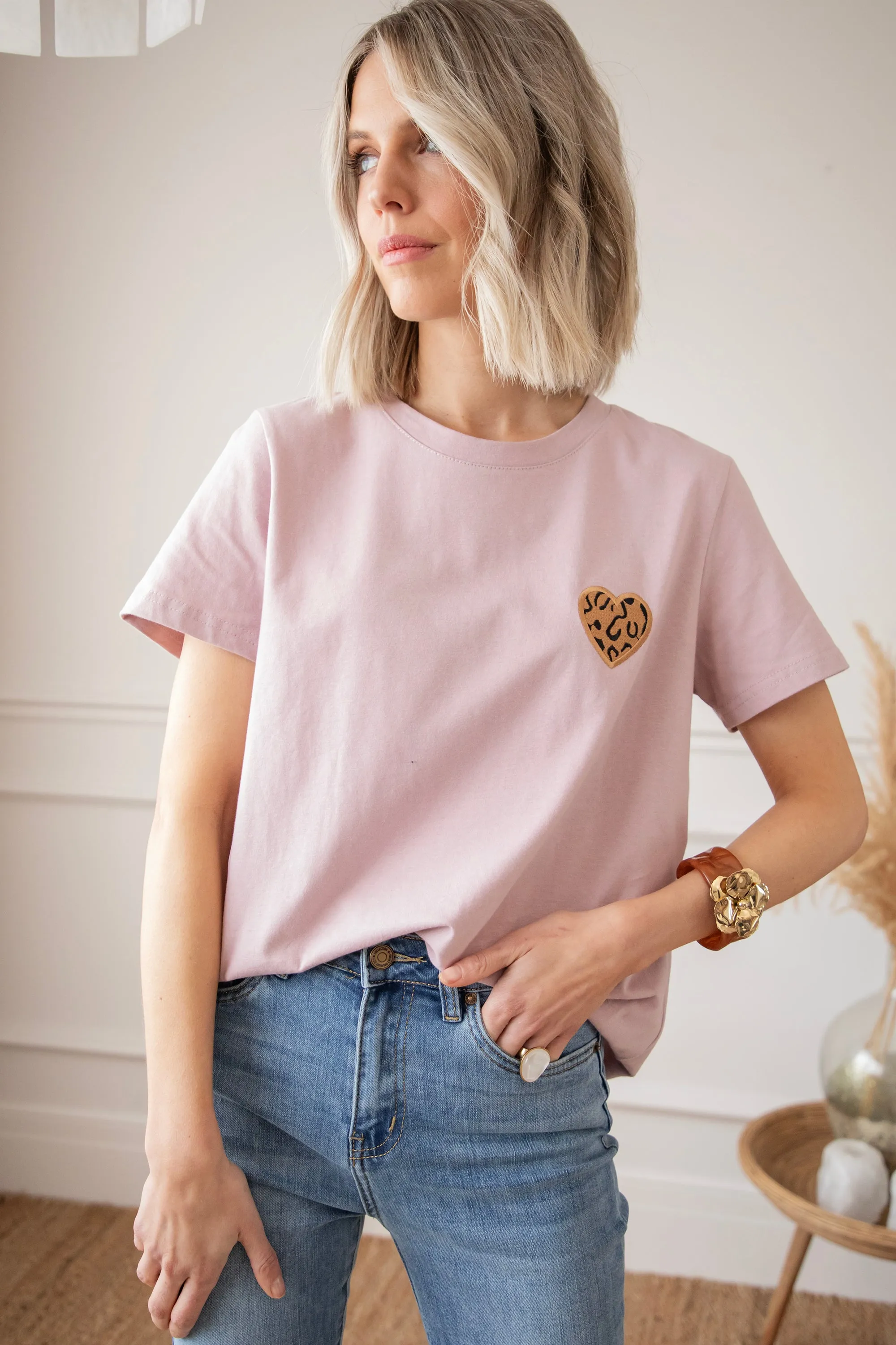 Wild Beating Heart Mauve - T-Shirt