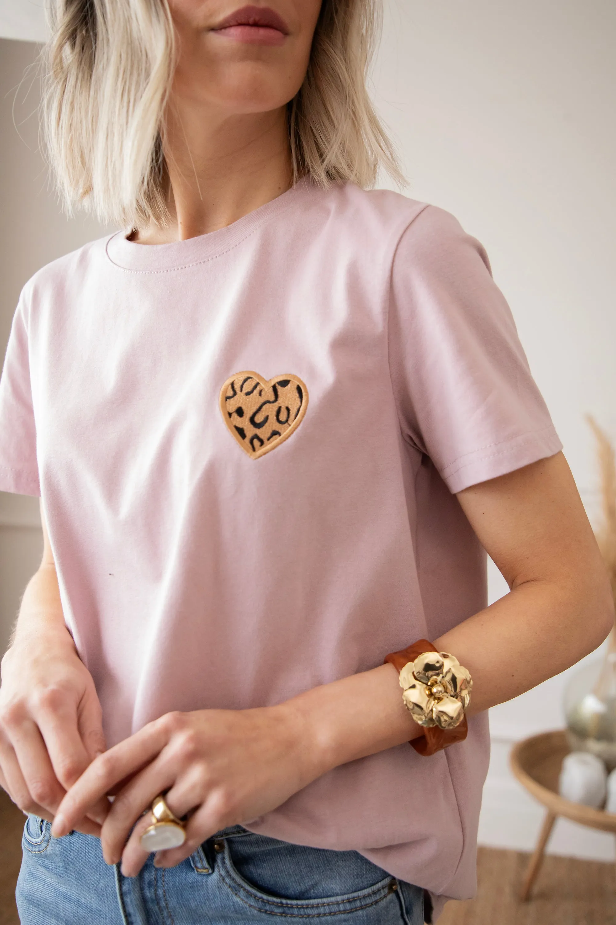 Wild Beating Heart Mauve - T-Shirt