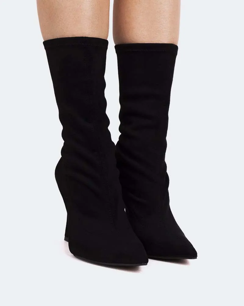 Èze Black Suede Stretch