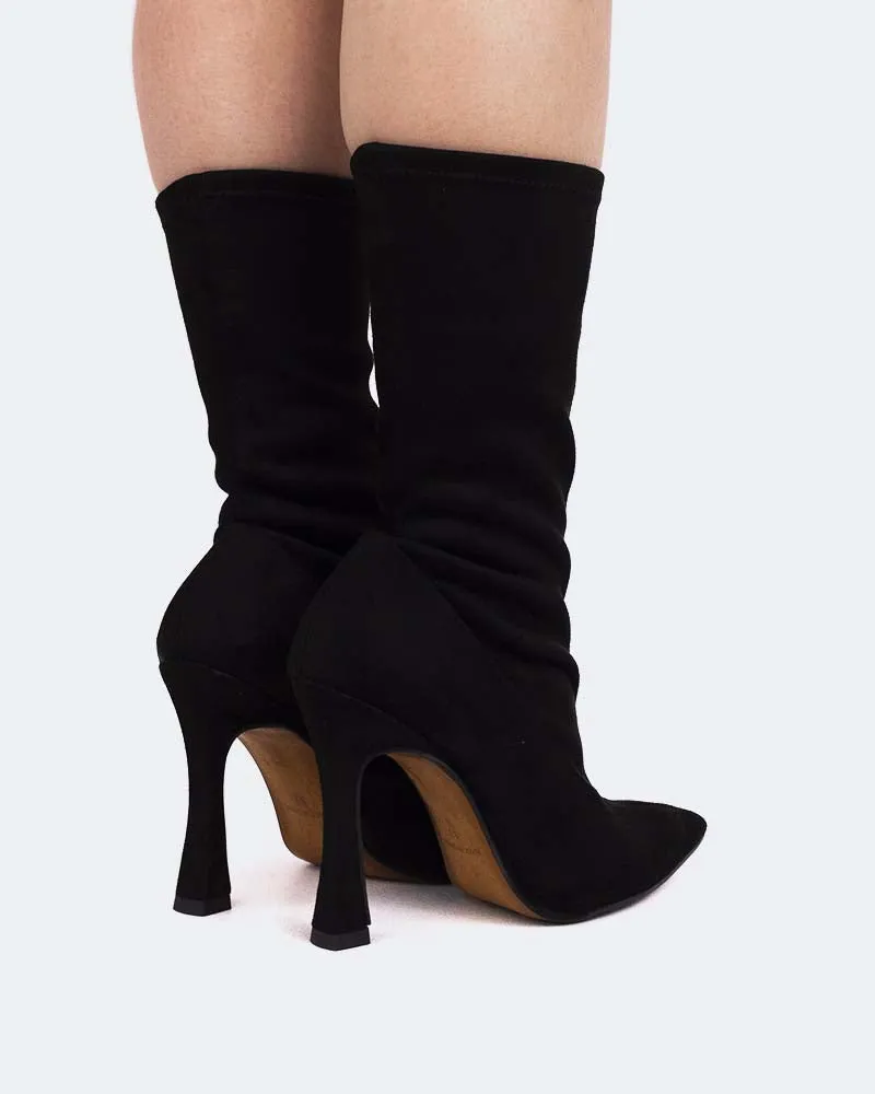 Èze Black Suede Stretch